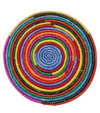 Morocco Placemat, colorful raffia Woven tabletop