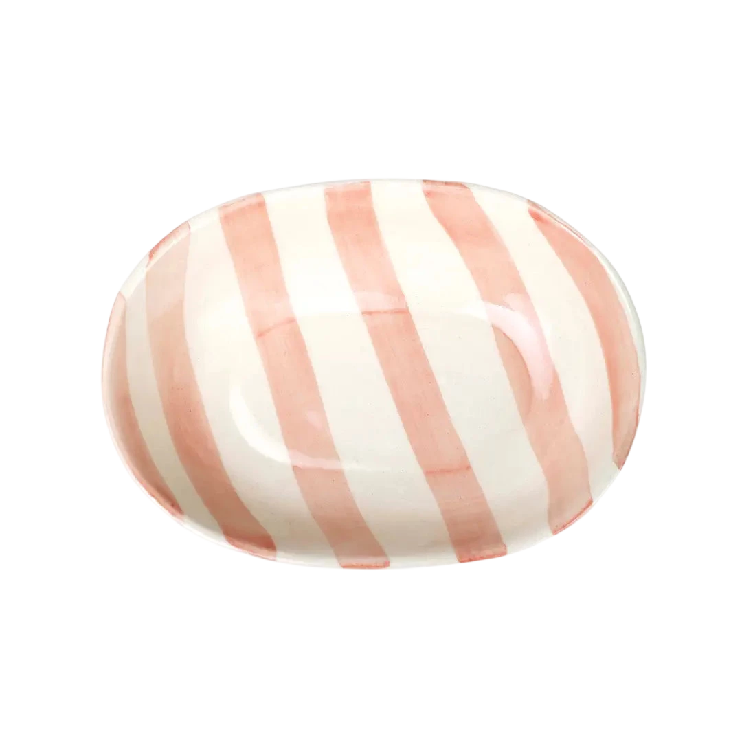 Ceramic Stripe Bowl (Set of 2)