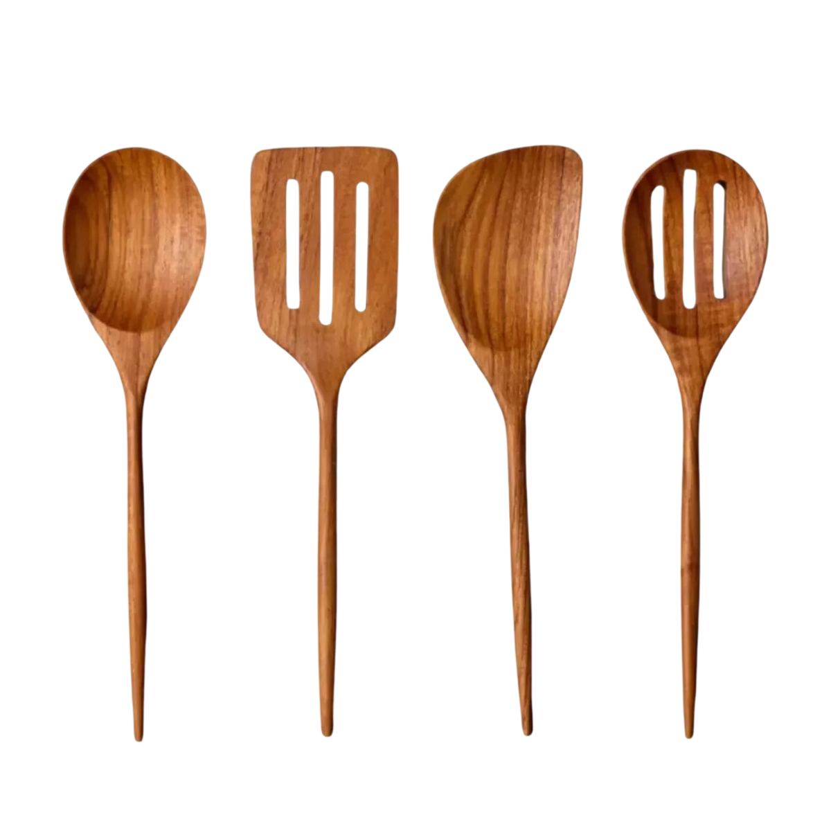 Padma Teak Mini Kitchen Utensils, Set of 4
