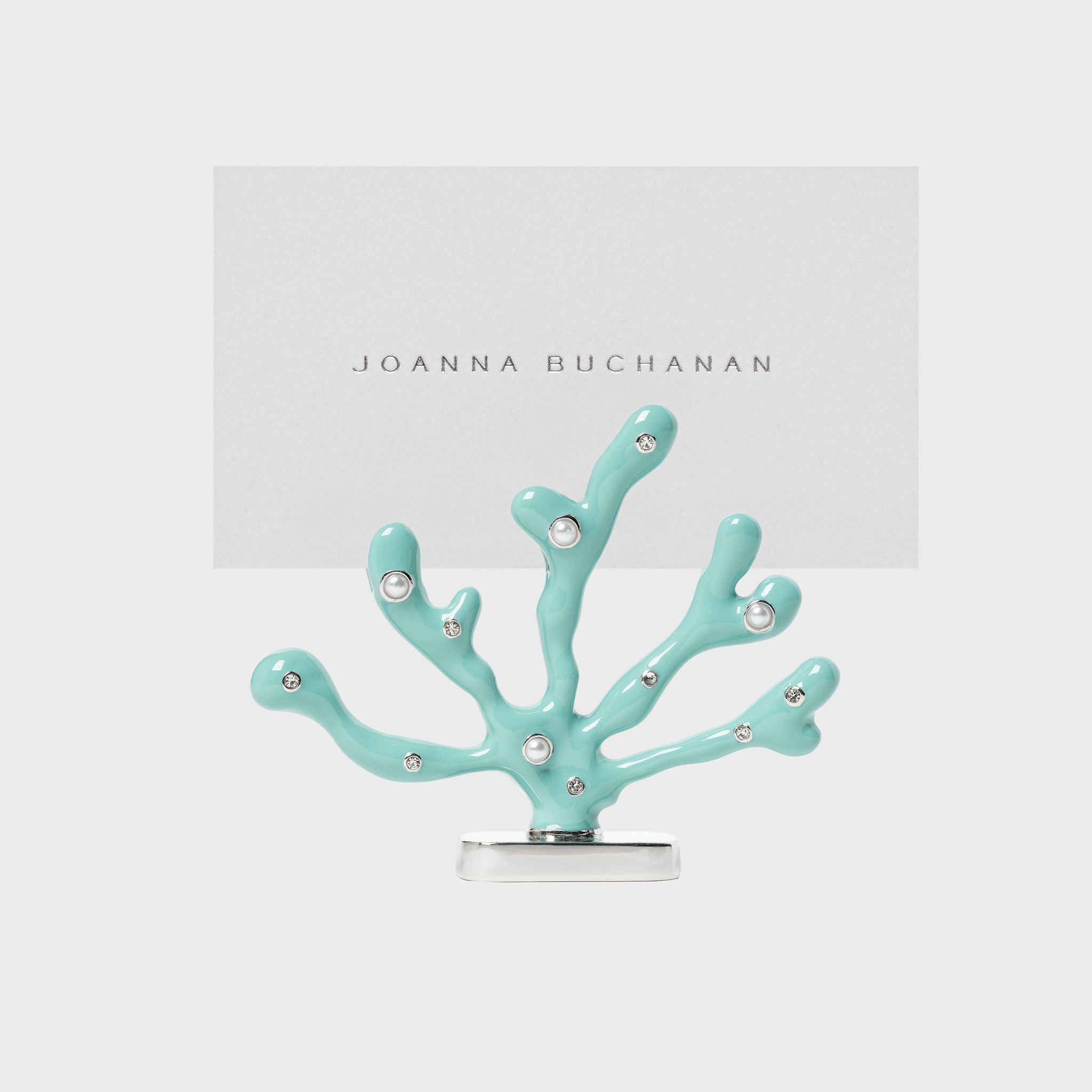 Coral Placecard Holders - Turquoise (Set of 2)