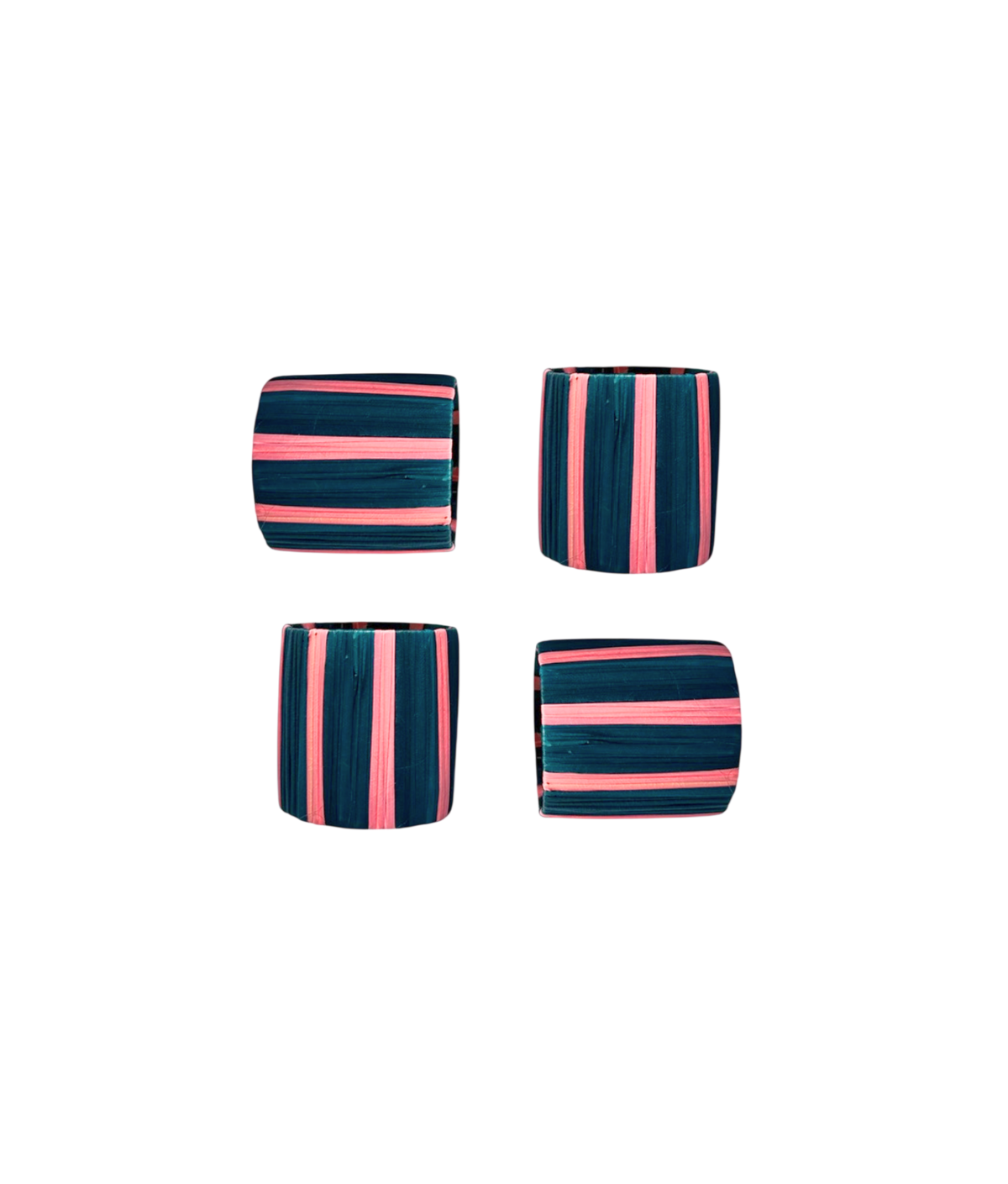 Rayas Napkin Ring, Blue / Pink