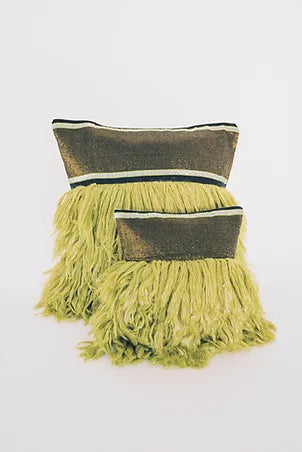 Wugo Throw Pillow - Black/Galapagos Green