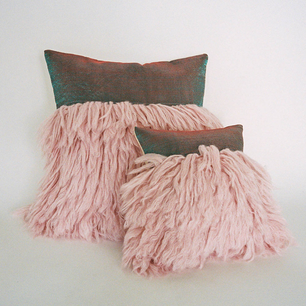 Wugo Throw Pillow - Cotton Candy/Peruvian Pink