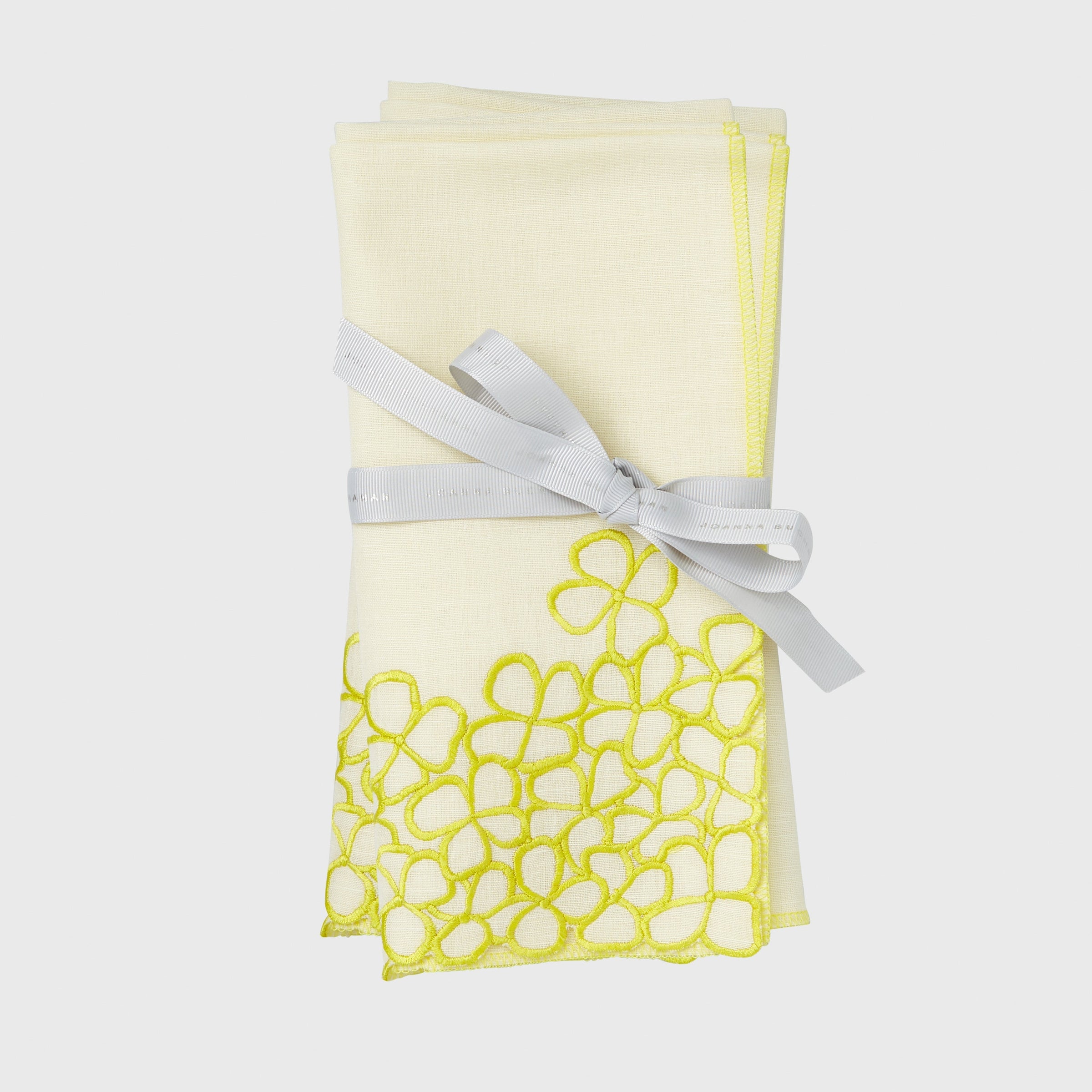 Hydrangea Dinner Napkins - Citrus (Set of 2)