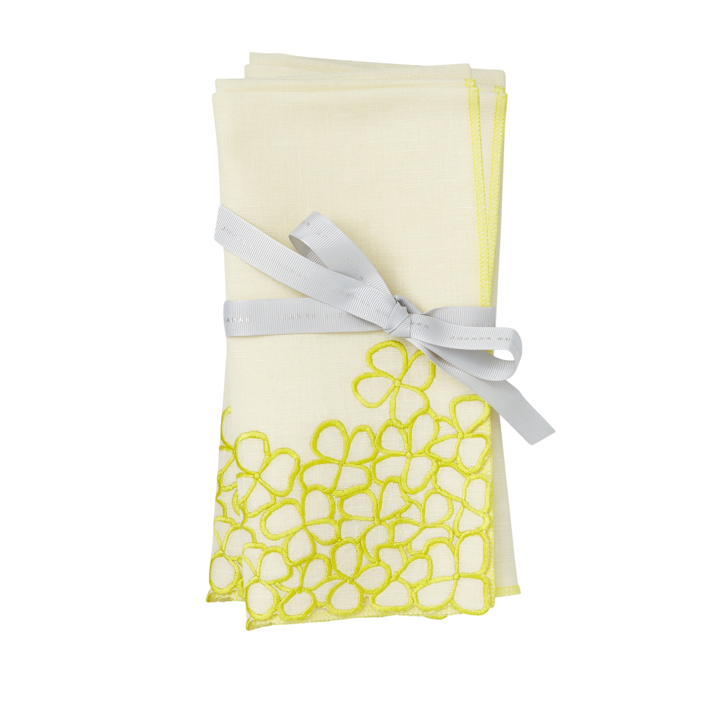 Hydrangea Dinner Napkins - Citrus (Set of 2)