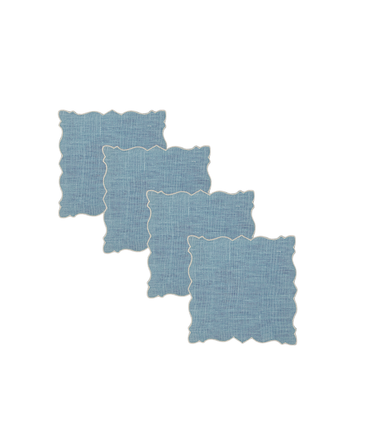 Angelina Cocktail Napkins, Solesmes / Ivory