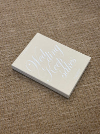Linen Wedding Keepsake Book Box