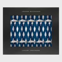 Luxury Celebration Crackers - Navy With Silver (Set of 6)