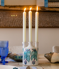 Botero Candleholder,  Blue