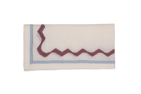 Hand Embroidered Ripple Stitch Napkins 18" x 18" (Set of 4)