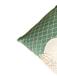 Birds Embroidered Pillow Cover  - 20x20 in