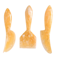 Hand-Poured Resin Cheese Knife Set - Peach