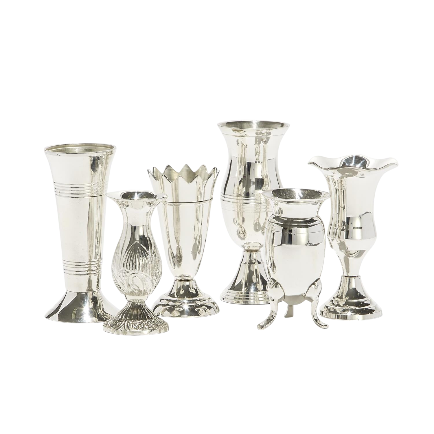 Queen Anne's Silver Vase (Set of 6)
