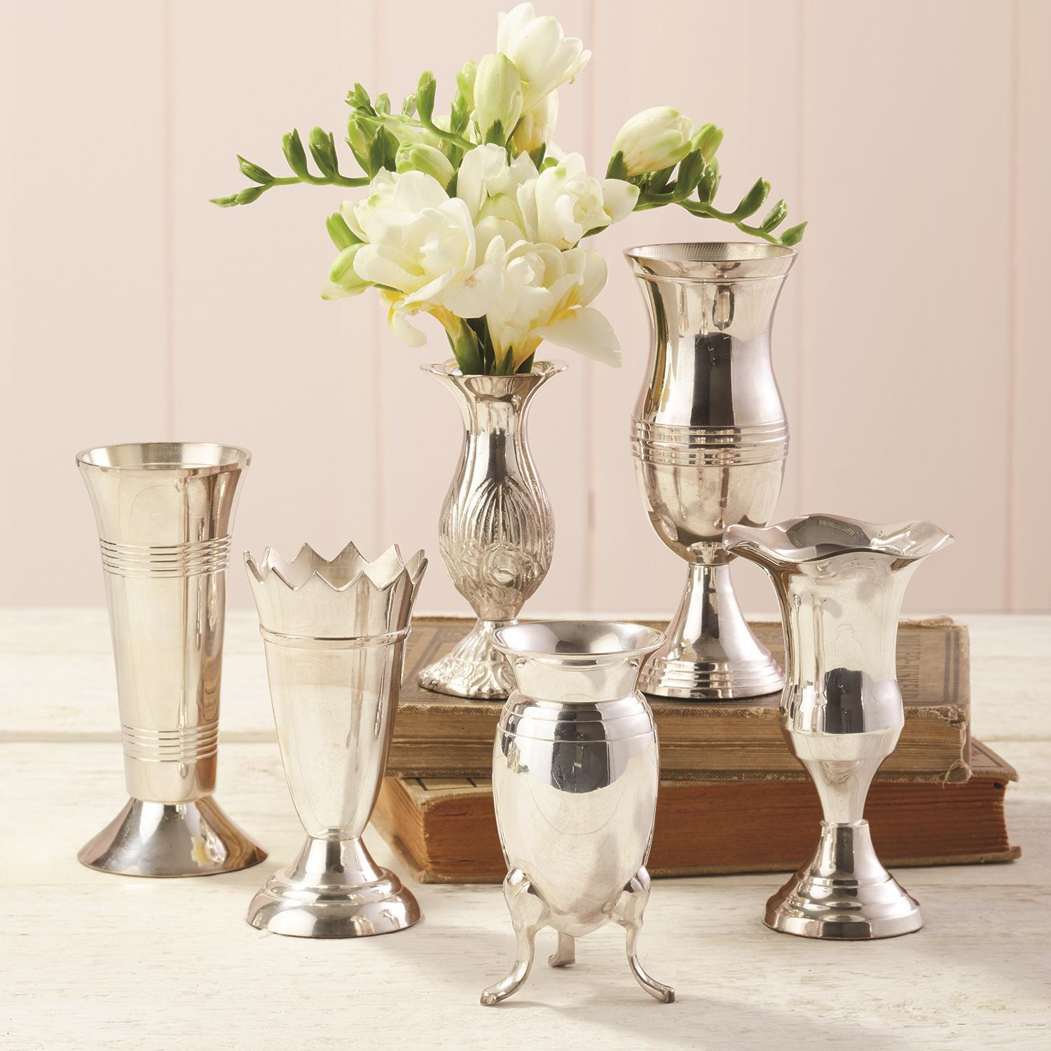 Queen Anne's Silver Vase (Set of 6)