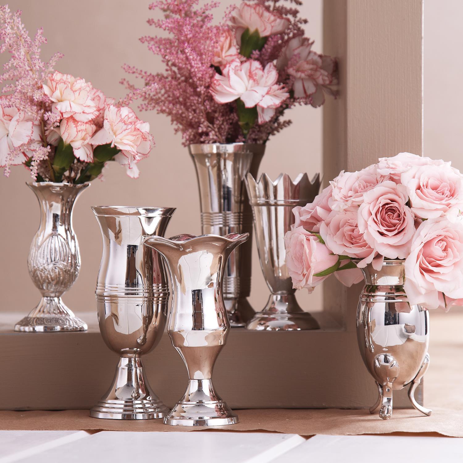 Queen Anne's Silver Vase (Set of 6)