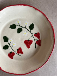 Strawberry Flowers Salad Plate (Set of 6)