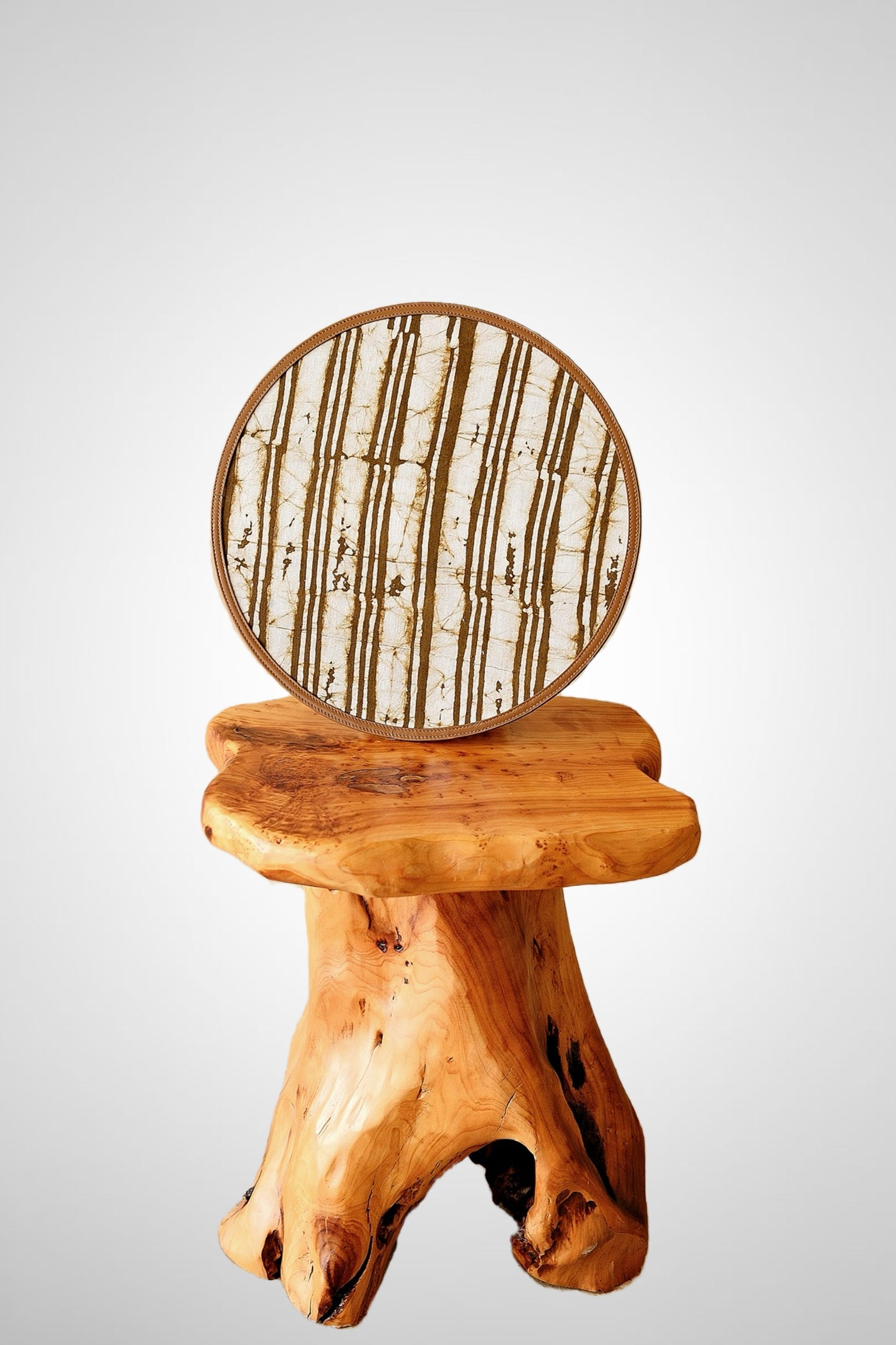 Halo Serving Tray in Tree Bark