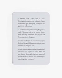 Get Closer Conversation Game: Teams - Teams