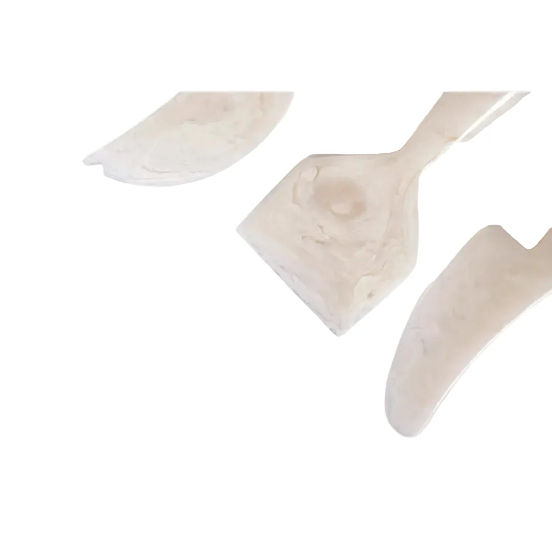 Hand-Poured Resin Cheese Knife Set - Vanilla