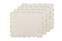 Hand Embroidered & Crochet Placemats 14" × 18" (Set of 4)