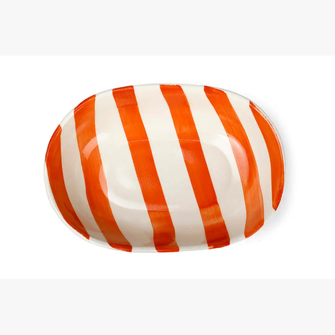 Ceramic Stripe Bowl (Set of 2)