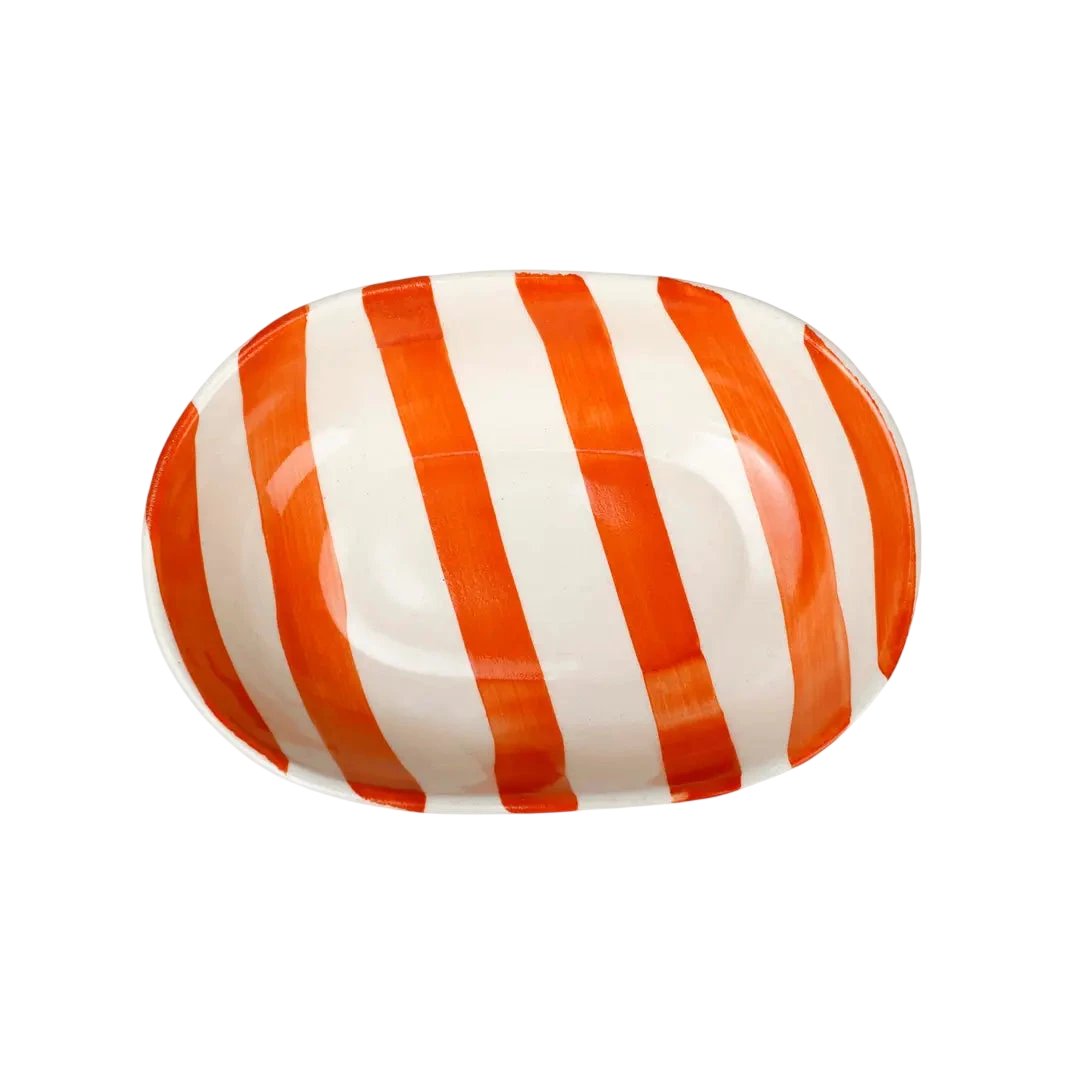 Ceramic Stripe Bowl (Set of 2)