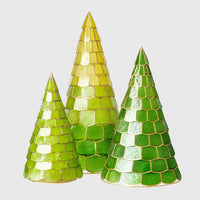 Capiz Trees - Green (Set of 3)