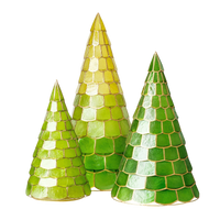 Capiz Trees - Green (Set of 3)