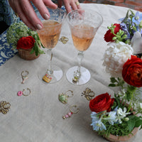 Garden Party Wine Charms