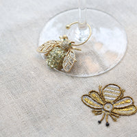 Bedazzled Bee Wine Charms