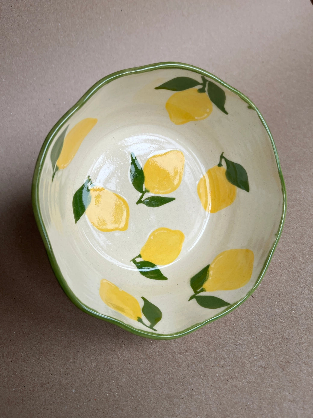 Lemon Pasta/Salad Bowl (Set of 6)