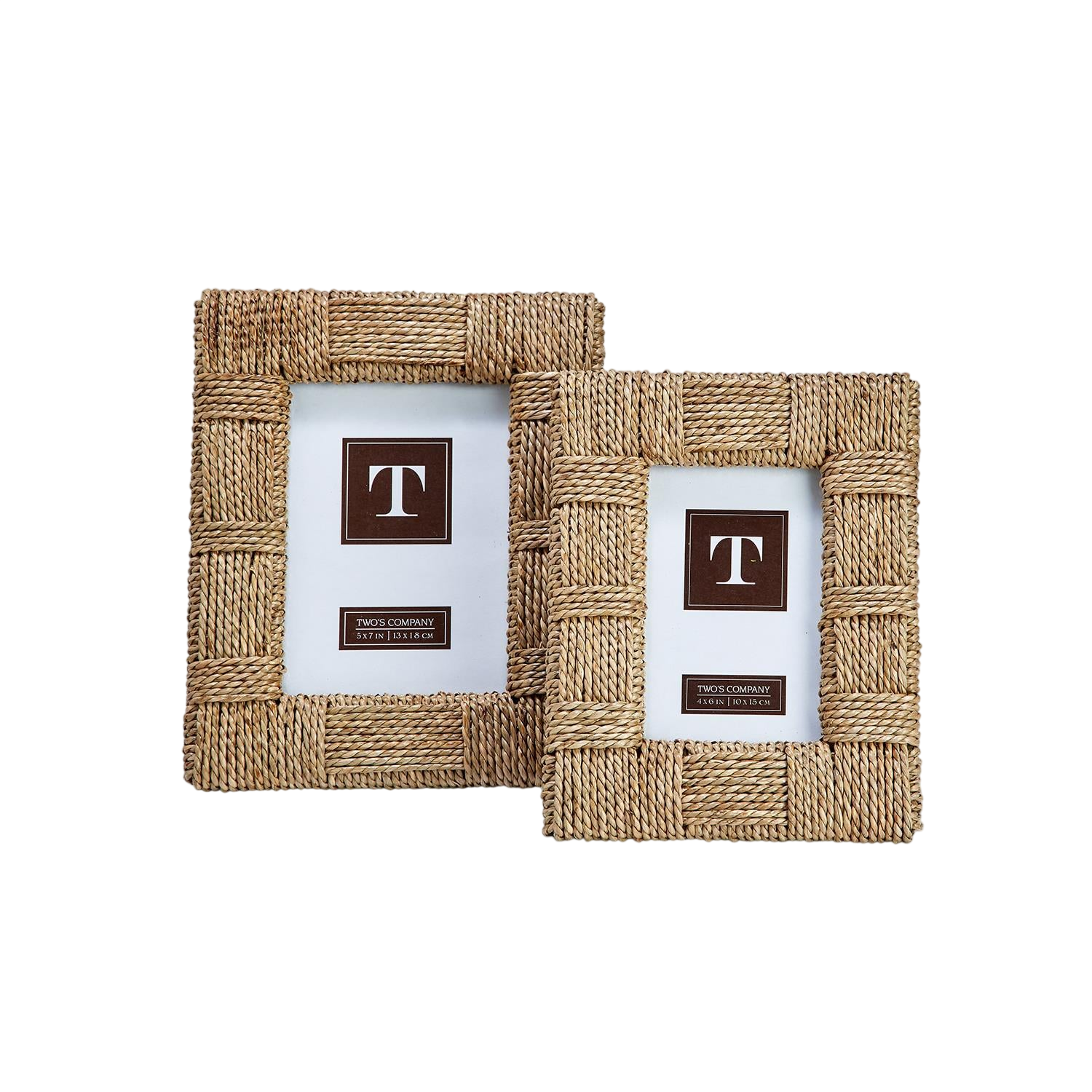 Sea Grass Photo Frames (Set of 2)