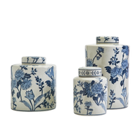 Japanese Blossom Tea Jars (Set of 3)
