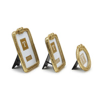 Golden Threads Top Knot Rope Photo Frames (Set of 3)