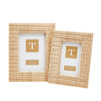 Criss Cross Weave Photo Frames (Set of 2)