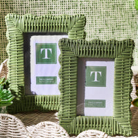 Wicker Weave Photo Frames (Set of 2)