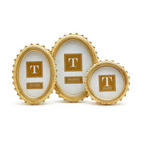 Gold Falcate Photo Frames (Set of 3)