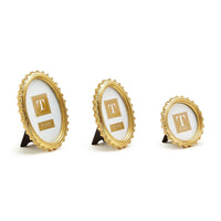 Gold Falcate Photo Frames (Set of 3)