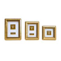 Gold Beaded Edge Photo Frames (Set of 3)