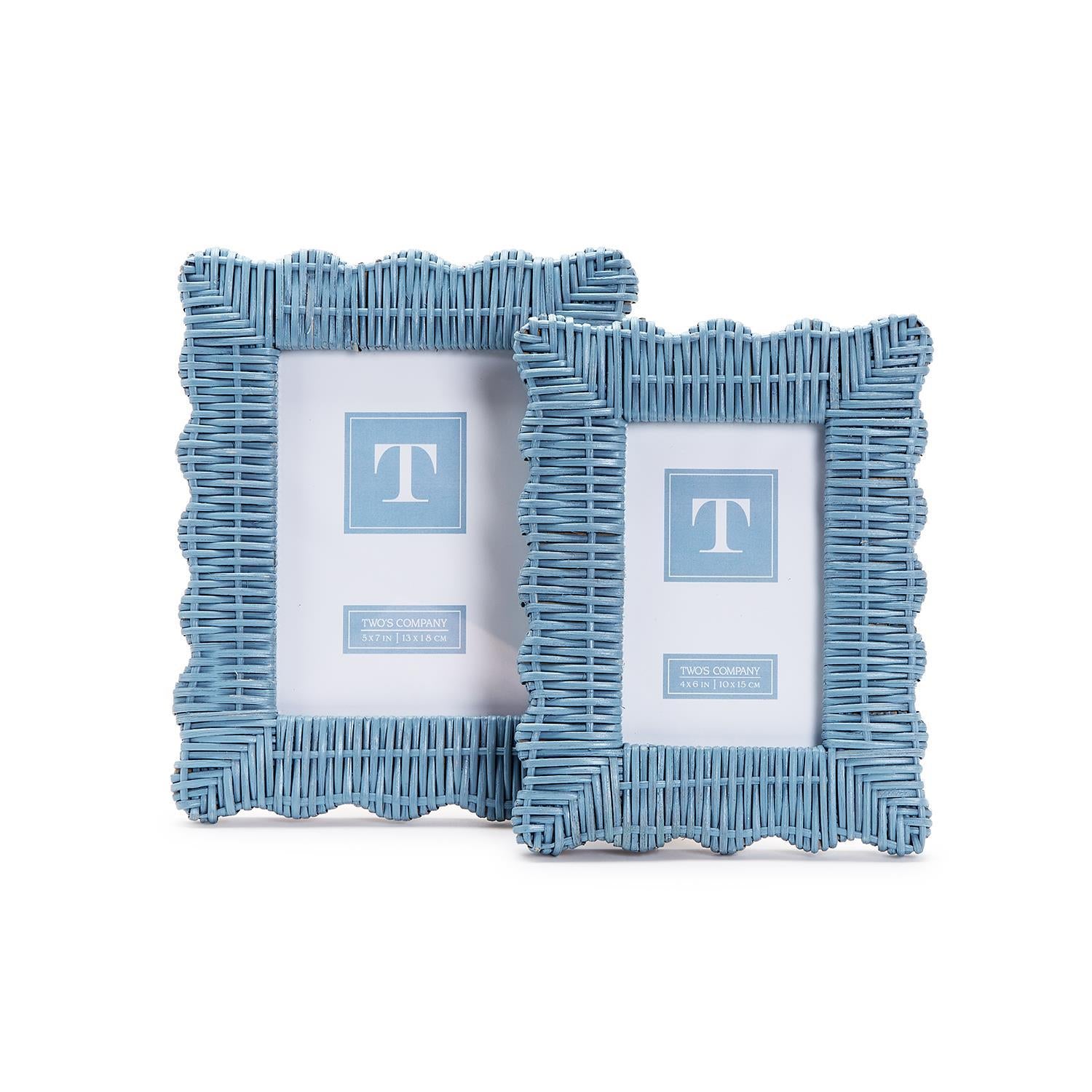 Wicker Weave Photo Frames (Set of 2)