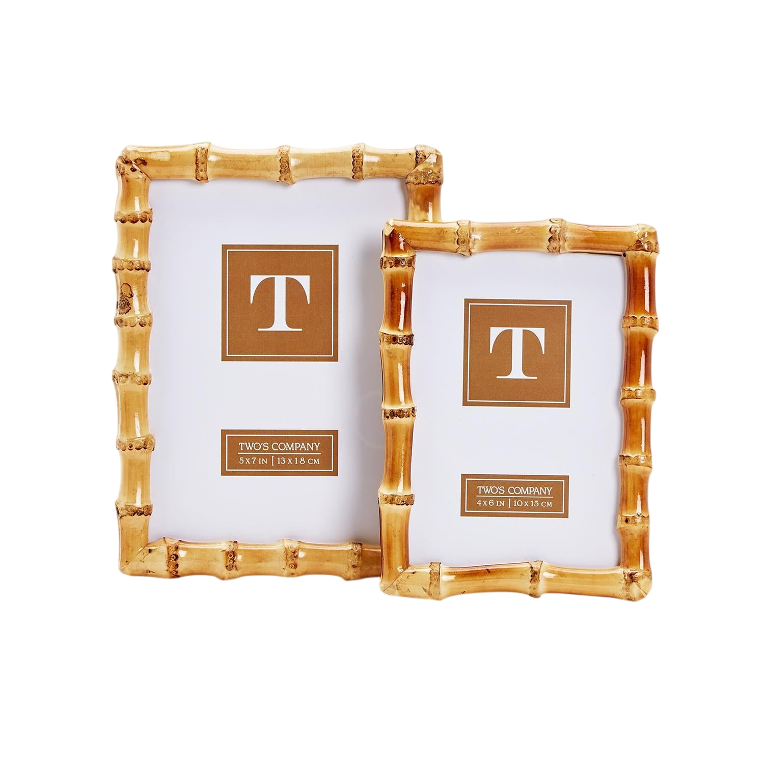 Blonde Bamboo Photo Frames (Set of 2)