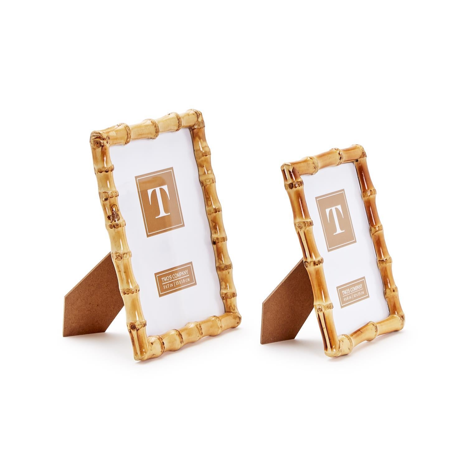 Blonde Bamboo Photo Frames (Set of 2)