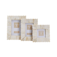 Scalloped Edge Photo Frames (Set of 3)