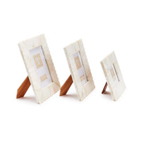 Scalloped Edge Photo Frames (Set of 3)