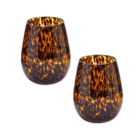Tortoise Stemless Wine Glass (Set of 4)