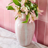 Pink Chinoiserie Vases (Set of 5)