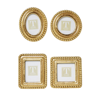 Beaded Texture Gold Photo Frames (Set of 4)