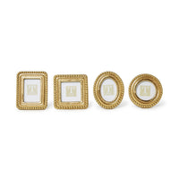 Beaded Texture Gold Photo Frames (Set of 4)