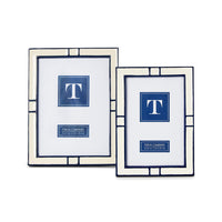 Navy and Cream Photo Frames (Set of 2)