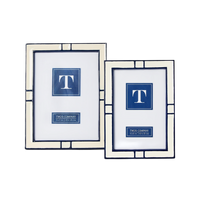 Navy and Cream Photo Frames (Set of 2)